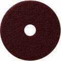 Global Industrial 13in EcoPrep inEPPin Chemical Free Stripping Pad, Maroon, 10PK 261880MR